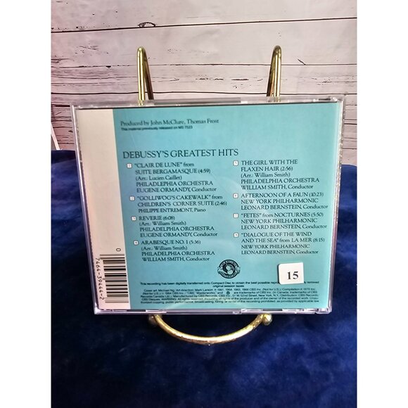 Debussy's Greatest Hits Audio Classical Music CD CBS Records MLK 39444 - Picture 2 of 4